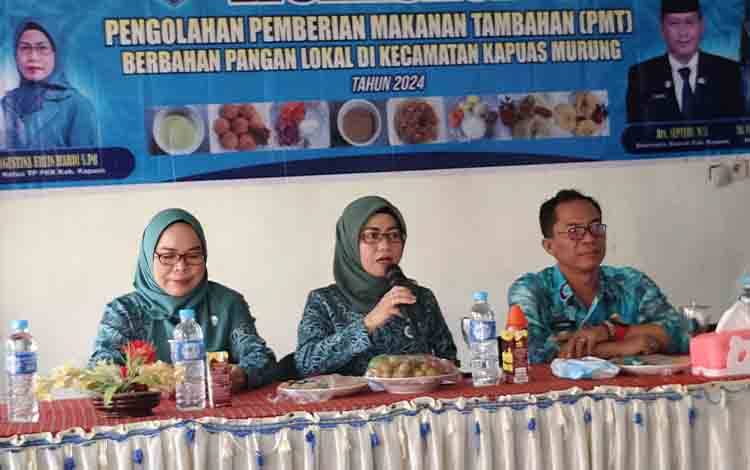 TP PKK Adakan Workshop Pengolahan PMT di Kapuas Murung