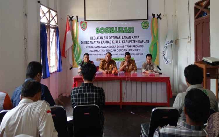 SID Optimasi Lahan Gambut Disosialisasikan di Kecamatan Kapuas Kuala