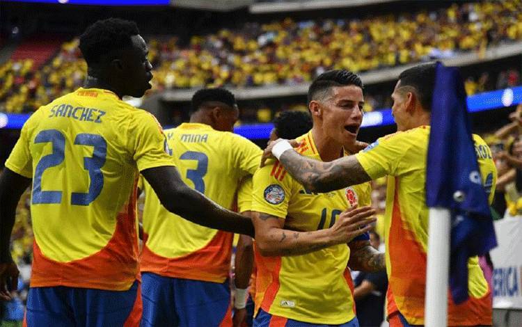 James Rodriguez Bawa Kolombia Ungguli Paraguay di Copa America