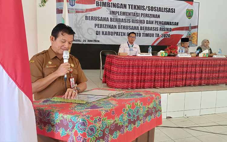 DPMPTSP Barito Timur Gelar Bimbingan Teknis Implementasi Perizinan Berusaha Berbasis Risiko