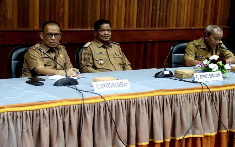 Pj Bupati Seruyan Pimpin Rapat Koordinasi Desk Pilkada 2024
