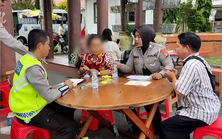 Razia Gabungan Ditlantas Polda Kalteng Amankan 10 Kendaraan di Palangka Raya
