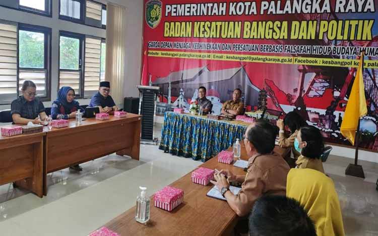 Komisi A DPRD Palangka Raya Temui Kesbangpol Bahas Dana Hibah Pilkada Serentak