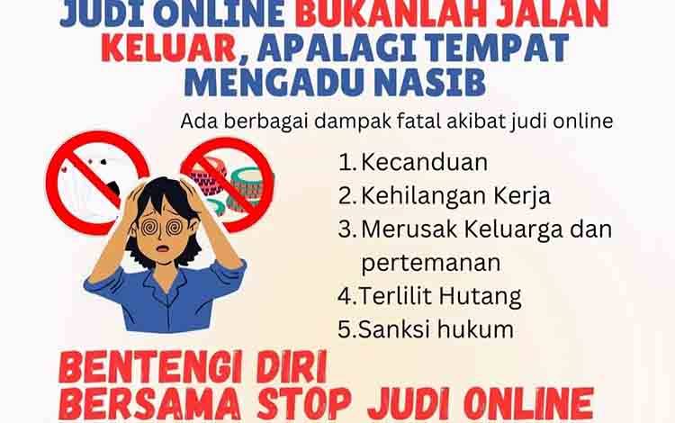 Diskominfo SP Palangka Raya Mengajak Masyarakat Jauhi Judi Online