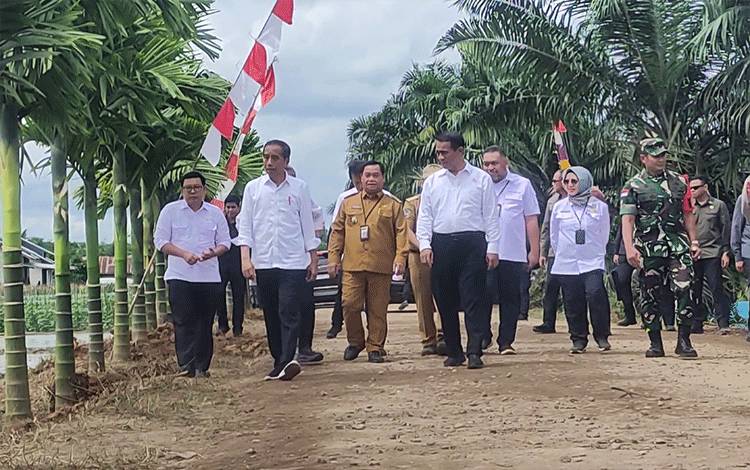 Jokowi: Bantuan Pompanisasi untuk Petani Kotim Antisipasi Kekeringan Panjang