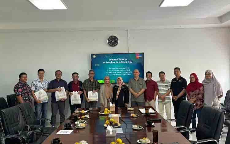 UPM dan UiTM Kunjungi Fakultas Kehutanan USU Implementasi MoA. (FOTO: Dokumentasi Prof Rahmawaty untuk Borneonews)
