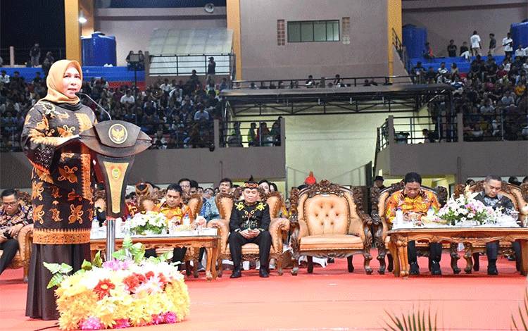 Ribuan Orang Hadiri Pembukaan Pesparawi ke-XVII Kalteng di Pulang Pisau