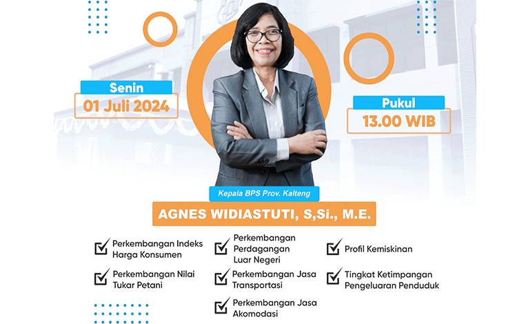 Kepala BPS Kalteng Berganti, Kepala Baru Sampaikan Berita Resmi Statistik Juli 2024