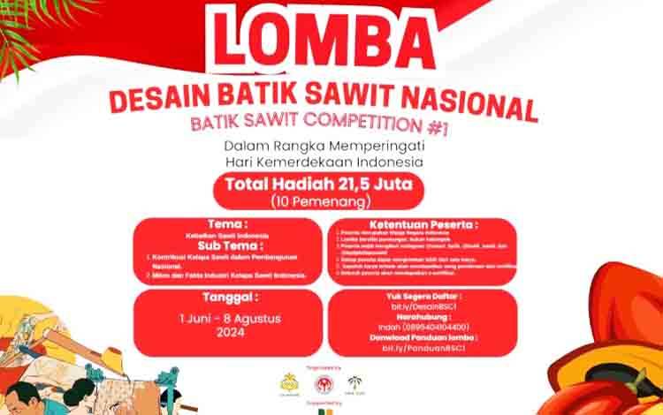 Lomba Desain Batik Sawit Nasional 2024 Dorong Perkembangan Industri Batik Sawit