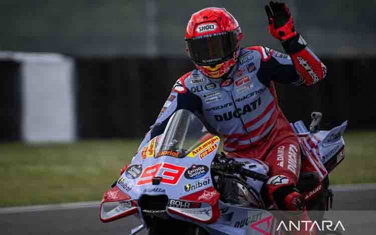 Pembalap tim Gresini Racing Marc Marquez (ANTARA/HO-Federal Oil)