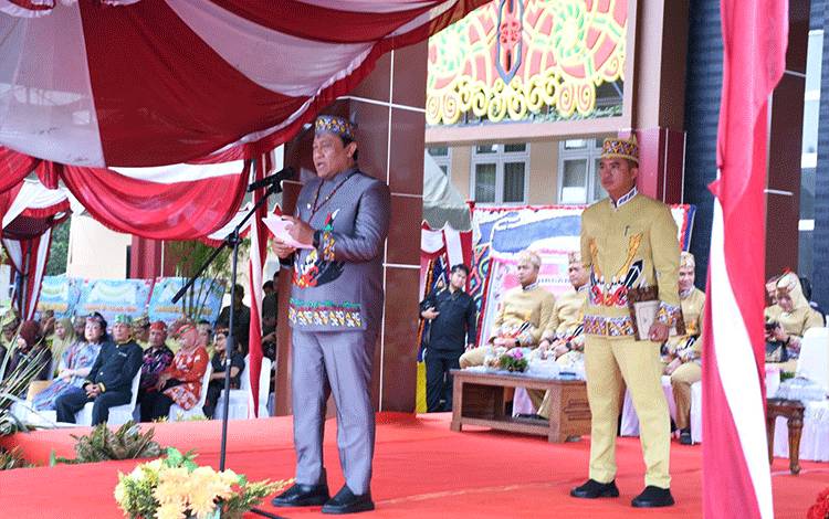 Wagub Kalteng Pimpin Apel Hari Jadi Kabupaten Pulang Pisau ke-22