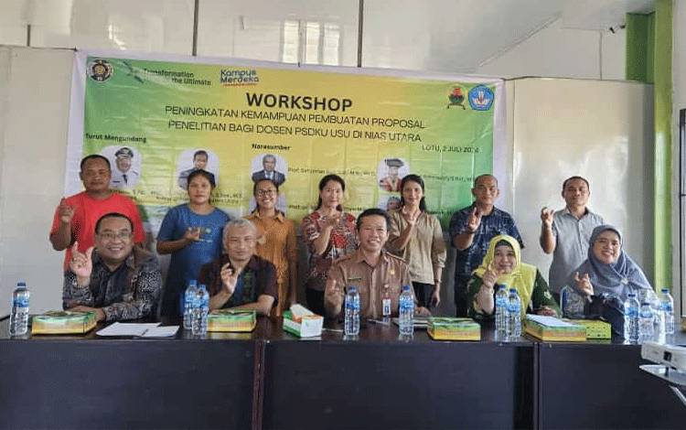 USU Gelar Workshop Pembuatan Proposal Penelitian Bagi Dosen PSDKU USU di Nias Utara