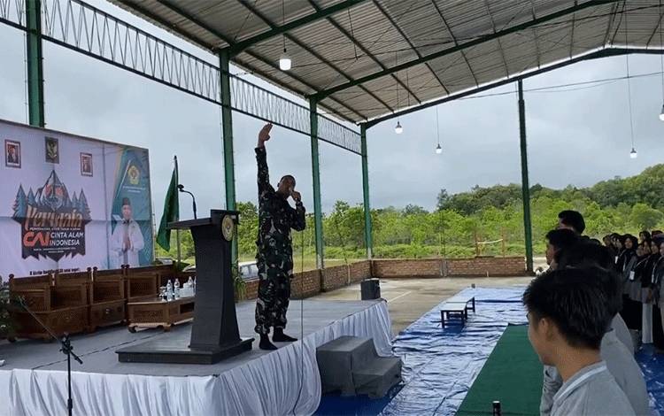 Danramil Arsel Beri Wawasan Kebangsaan ke Peserta Permata CAI di Pangkalan Bun