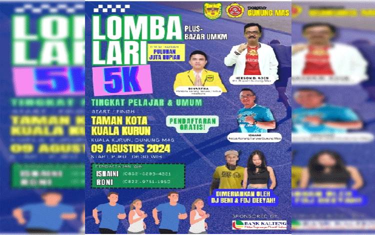 Pendaftaran Lomba Lari 5K di Gunung Mas Sudah Dibuka, Gratis Biaya Pendaftaran