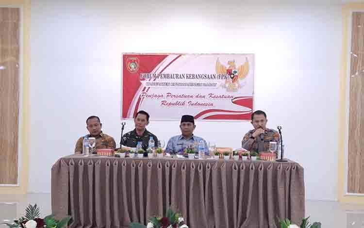 Wakapolres Kobar Ikuti Silaturahmi dan Diskusi Kebangsaan Bersama FPK?