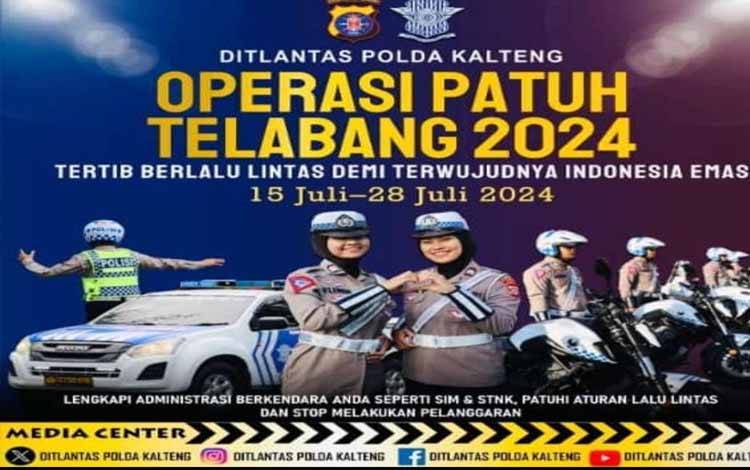 Operasi Patuh Telabang 2024 Polda Kalteng Dimulai Besok, Masyarakat Diminta Siapkan Ini
