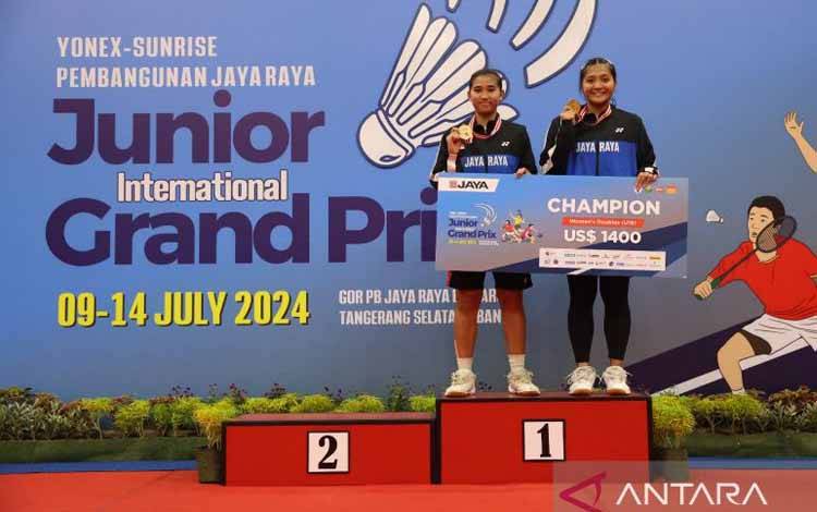 Pasangan Ganda Putri U-19 Nabila/Reva Menjuarai Turnamen Junior