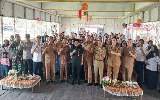 Pj Bupati Kapuas Hadiri Syukuran PPPK dan Silaturahmi PGRI se Kecamatan Basarang?