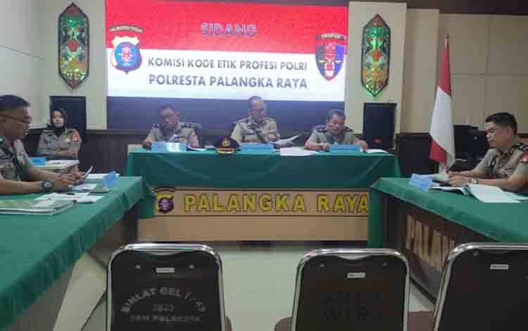 Polresta Palangka Raya Gelar Sidang Kode Etik Pemberhentian Tidak Dengan Hormat