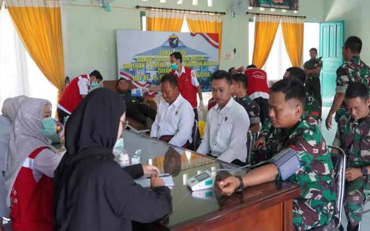 Kodim Katingan Gelar Donor Darah
