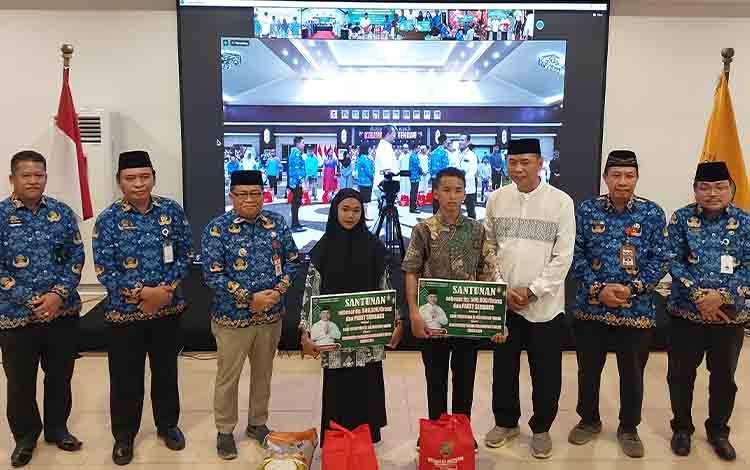 Pemkab Kapuas Ikuti Peringatan Hari Anak Yatim Pemprov Kalteng Secara Virtual
