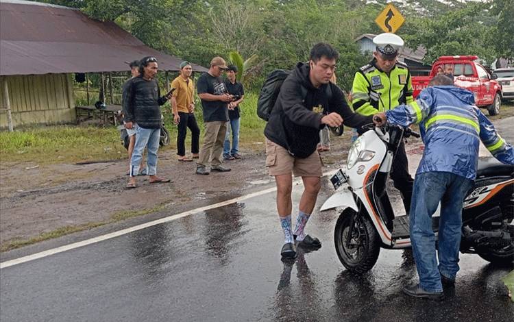 Pengendara Motor Tewas Usai Kecelakaan di Jalan Tjilik Riwut Palangka Raya