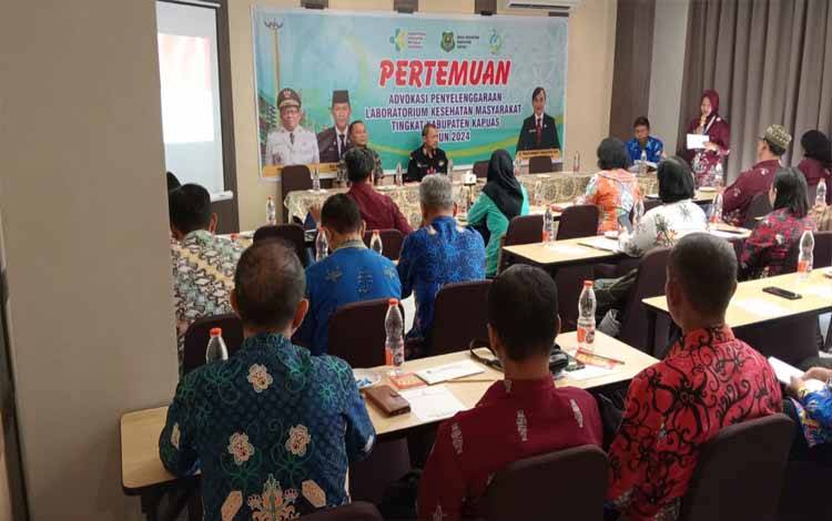 Dinkes Kapuas Adakan Pertemuan Advokasi Penyelenggaraan Labkesmas