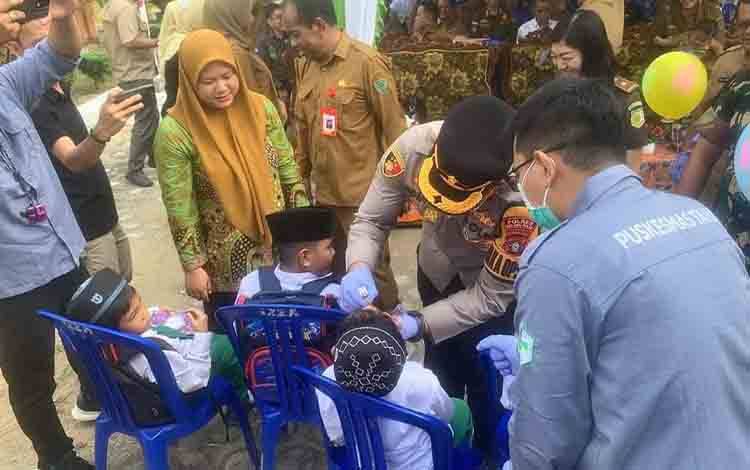 Polres Pulpis Hadiri Pencanangan PIN Polio Dukung Program Pemerintah