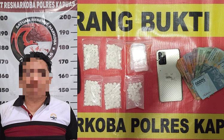 Miliki Ratusan Butir Obat Terlarang, Pria di Kapuas ini Diringkus Polisi