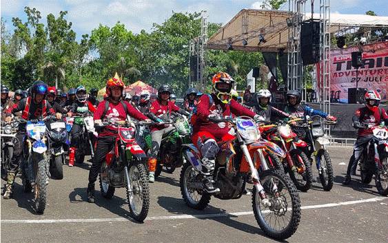 Peserta Kapuas Trail Adventure Part 2, pada Sabtu, 27 Juli 2024. (FOTO: DODI)