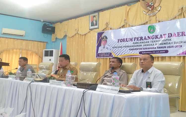 Teknokratik RPJMD 2025-2029 Sukamara Jadi Acuan Penyusunan Program Prioritas Calon Kepada Daerah Pilkada 2024