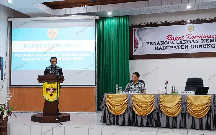 Pemkab Gunung Mas Rakor Penanggulangan Kemiskinan
