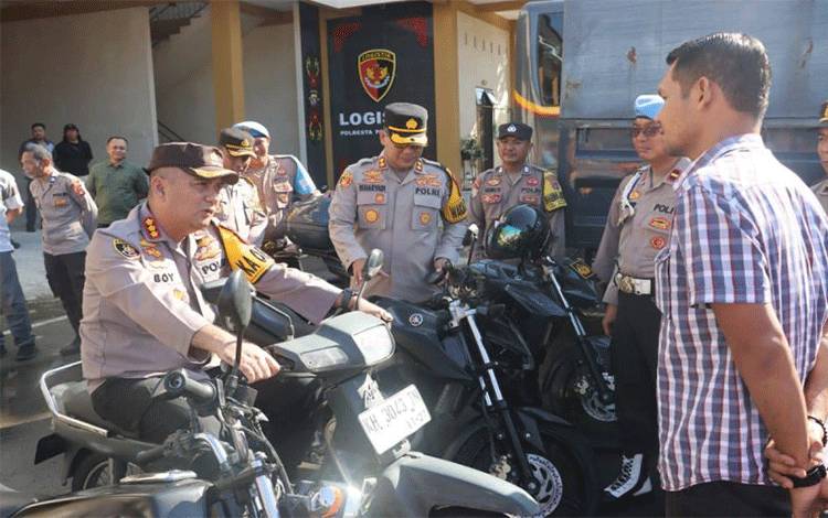 Polresta Palangka Raya Cek Armada Hadapi Pilkada 2024