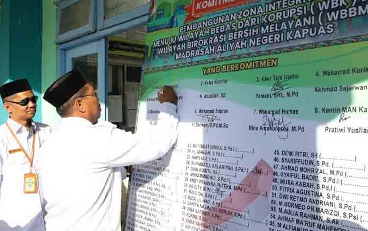 MAN Kapuas Komitmen Bangun Zona Integritas 2024