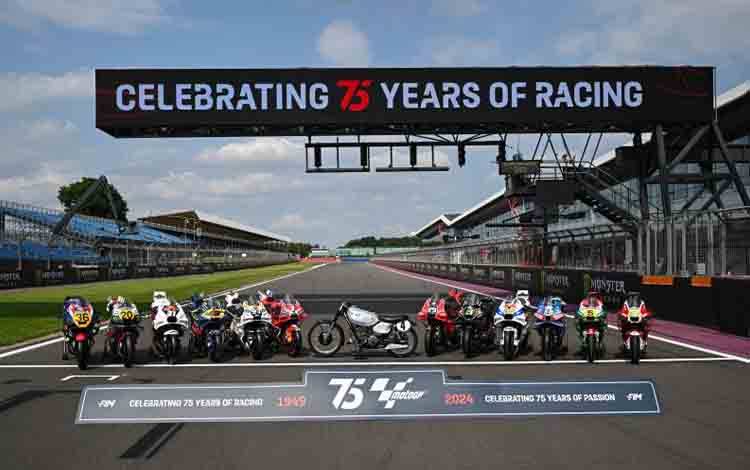 MotoGP Inggris Dihiasi Livery Retro Rayakan Hari Jadi ke-75 Tahun