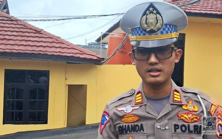 Anggota Satlantas Kobar Alami Patah Tulang Bahu Kiri Usai Ditabrak Pemotor Saat Bertugas