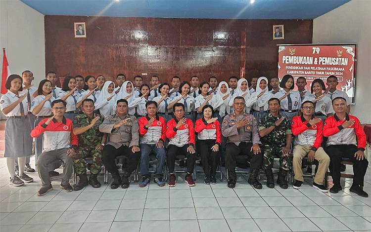 Pembukaan Pemusatan Pendidikan dan Pelatihan Paskibraka tahun 2024, di Tamiang Layang, Jumat, 2 Agustus 2024. (FOTO: IST)