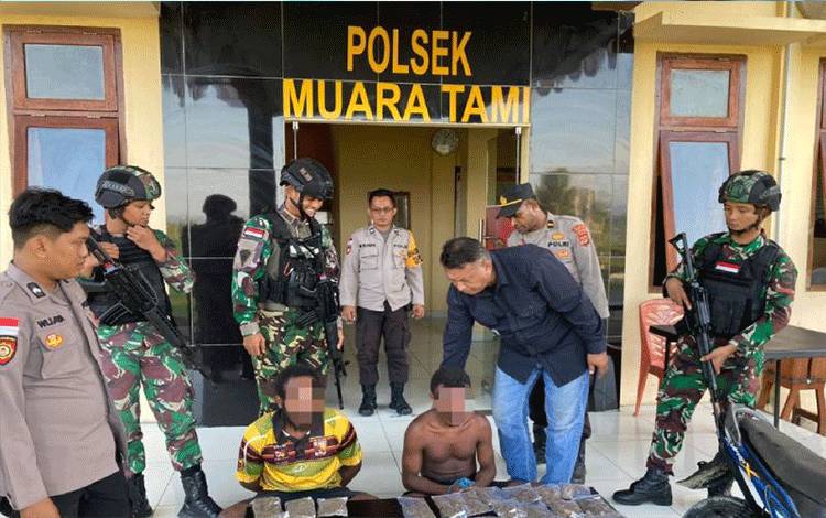 Pemilik 35 Paket Ganja Kering Ditangkap Satgas Yonif 122/TS