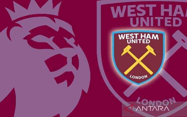 Ilustrasi logo klub Liga Premier Inggris, West Ham United. (ANTARA/Gilang Galiartha)