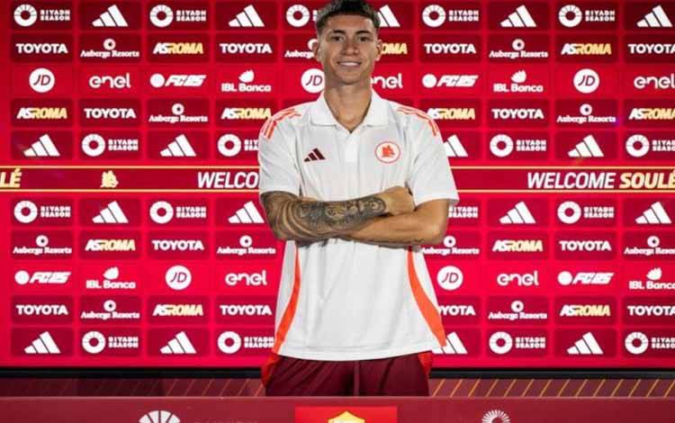 Matias Soule resmi bergabung ke AS Roma dari Juventus di bursa transfer musim panas 2024. ANTARA/HO-ASRoma