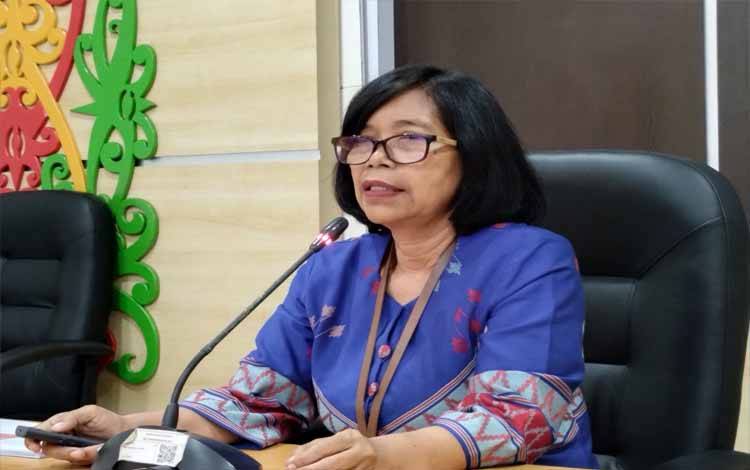 Kepala BPS Provinsi Kalteng, Agnes Widiastuti.(FOTO: TESTI PRISCILLA)