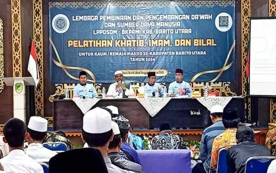 65 Peserta se Barito Utara Ikuti Pelatihan Khotib, Imam dan Bilal