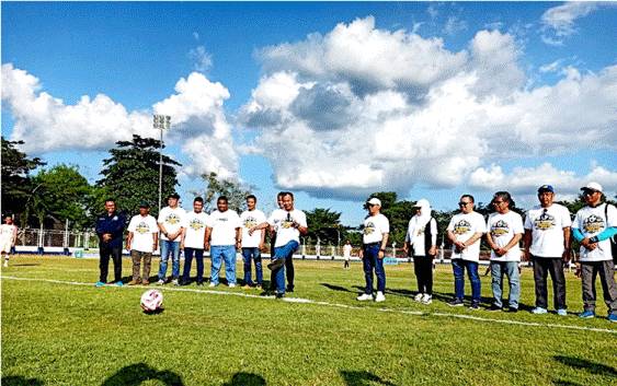 Turnamen Sepak Bola U-40 Memeriahkan HUT Barito Utara Resmi Dibuka