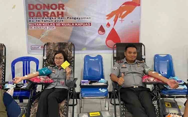 Rutan Kapuas Gelar Donor Darah Sambut HUT Pengayoman ke-79