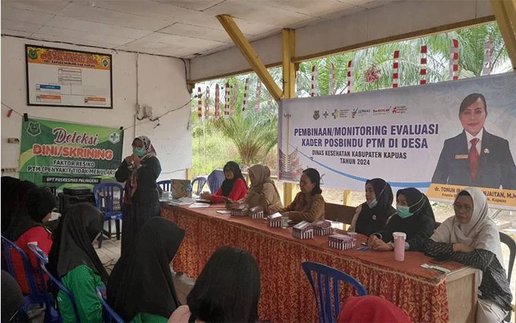 Tingkatkan Kapasitas, Kader Posbindu Wilayah Kerja Puskesmas Palingkau Ikuti Pembinaan