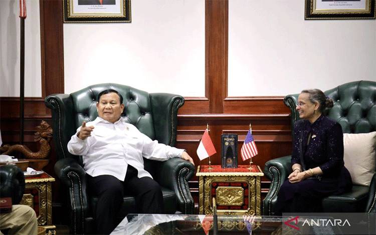 Menhan Tekankan Ingin Perkuat Kerja Sama RI-AS Saat Terima Dubes Baru