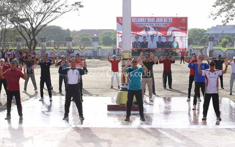 Pj Sekda Seruyan Ajak Galakkan Olahraga untuk Gaya Hidup Sehat