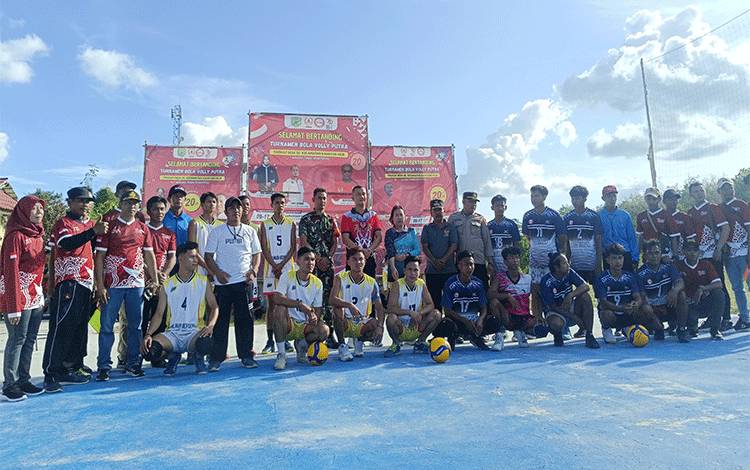 Kecamatan Kahayan Hilir Gelar Turnamen Voli Meriahkan HUT RI ke-79