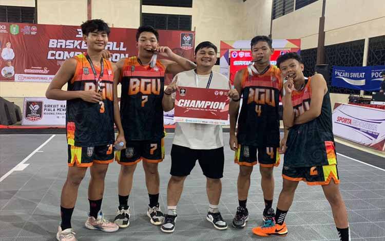 Tim Kalteng Raih Juara 1 3x3 Basketball Competition Piala Menpora di Pontianak