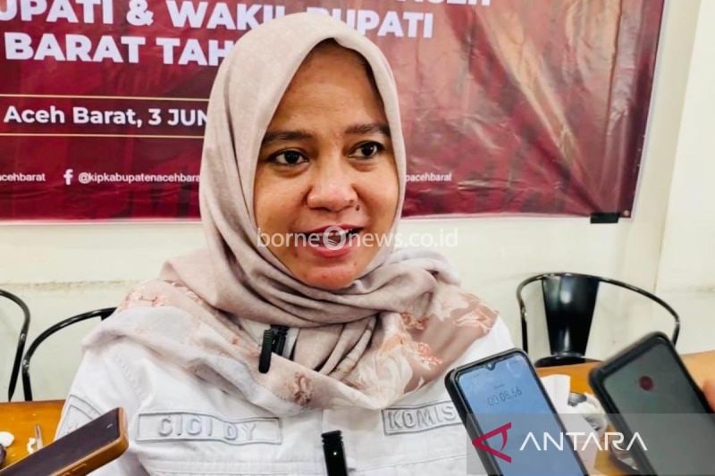 Ketua KIP Aceh Barat, Cici Darmayanti. (ANTARA/Teuku Dedi Iskandar)
